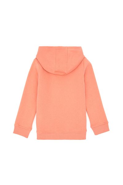 U.S. Polo Assn. Girl's Salmon Basic Hooded Sweatshirt 50296388 -Vr047