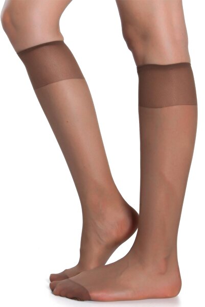 Doremi Γυαλιστερές λεπτές κάλτσες Heat μέχρι το γόνατο