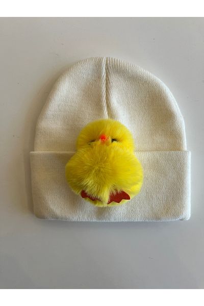 fethi mekik Children's Beret Figured Beret with Plush
