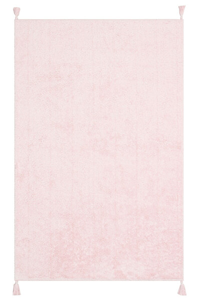 Vog Halı Bonny Düz Pembe Minimal Yıkanabilir Kaydırmaz Taban Yumuşak Yüzeyli ...