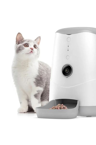 S-LINK Automatic Cat Food Container Cat Feeder with Camera Your Mind Will Not Stay in Your Cat When You'Re Home