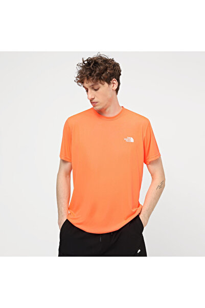THE NORTH FACE Reaxion Red Box Men's Orange Round Neck T-Shirt