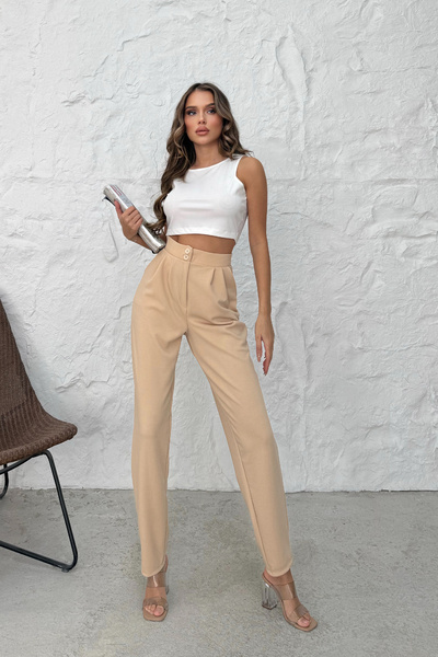 RB CLUB Women's High Waist Carrot Pants