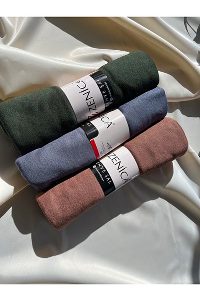 belse butik 3-Piece Cotton Combed Shawl