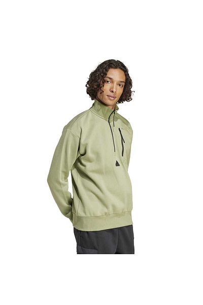 adidas Φούτερ City Escape Fleece με μισό φερμουάρ