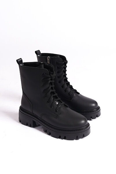 Moda Değirmeni Μαύρες Γυναικείες Μπότες BG1091-116-0007