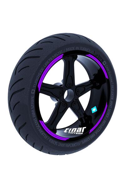 Çınar Extreme Double Stripe Jant Şeridi Sticker Reflektif, Floresan, Özel Ren...