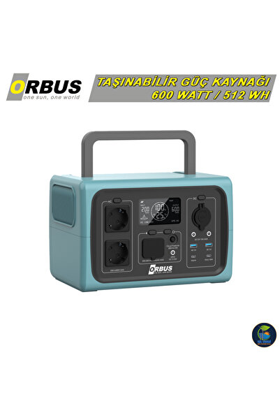 ORBUS 600W Power Station - 600 Watt Taşınabilir Güç Kaynağı Acil Durum İçin