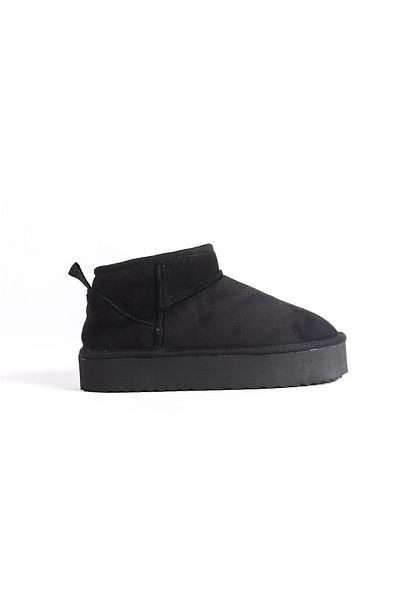 Moda Değirmeni Чорні замшеві жіночі короткі чоботи Wendy BG11791160002