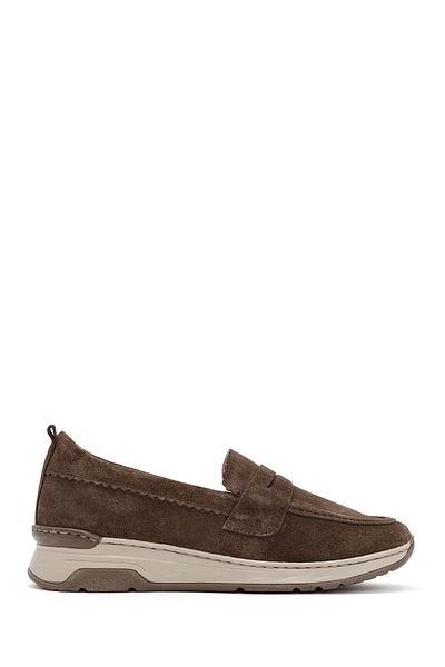 Derimod Women's Mink Suede Loafer 24Wfd 500710