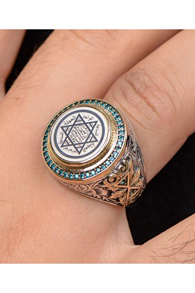 Prestige Hz. Süleyman Mührü 925 Ayar Gümüş Erkek Yüzüğü 800457