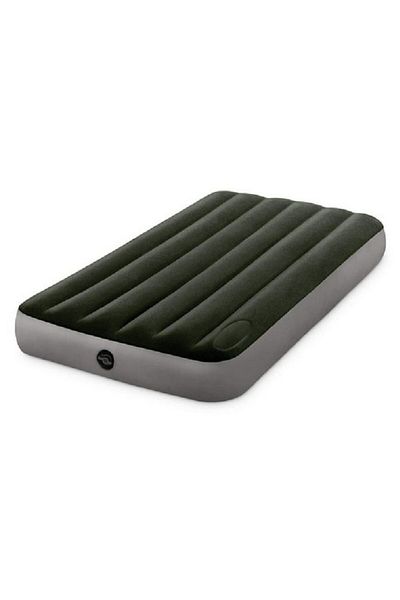 Intex Queen Dura-Beam Standard Air Bed with Built-In Foot Pump