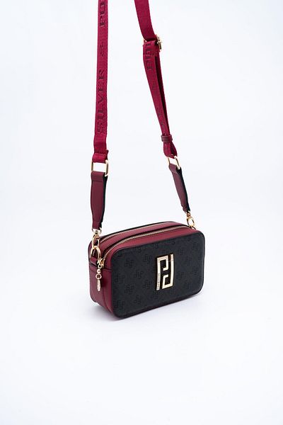 Silver Polo Silver & Polo Anthracite - Roșu Claret SP1078 Geantă Crossbody pentru femei