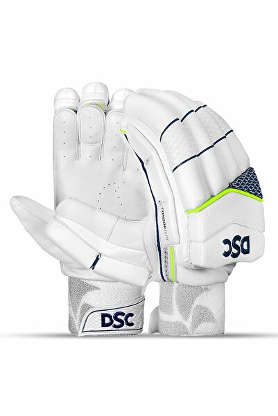 DSC قفازات Condor Flite الجلدية لضرب الكريكيت، للرجال، باللون الأبيض الفيروزي...