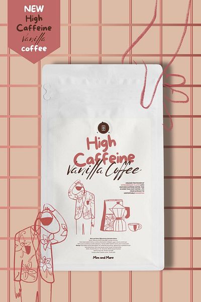 Mim and More Coffee with High Caffeine Vanilia Flavor - 200 g