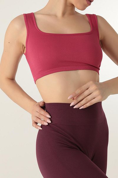 Doremi Seamless Ribbed Sports Bra