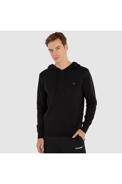 hummel Мъжки суитшърт с качулка Lenz Knit черен