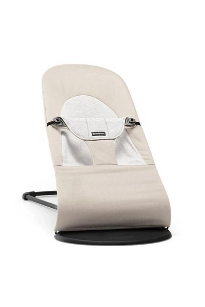 BabyBjörn Babybjorn Bouncer Balance Soft - Woven/Jersey (Beige/Grey)