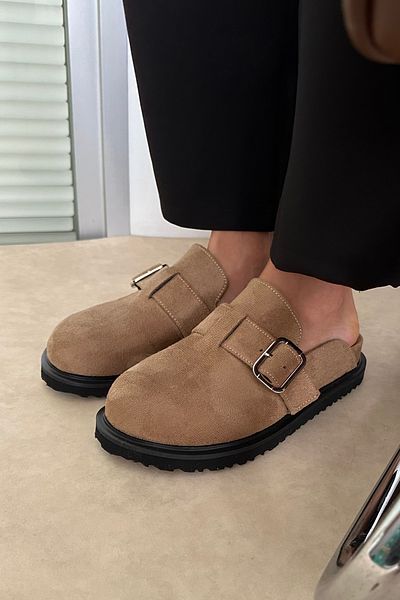 Mupa Shoes Γυναικείες παντόφλες Mink Suede