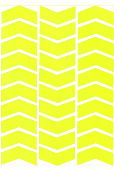 Çınar Extreme Arrow Shaped Fluorescent Yellow Sticker - 8702917964717