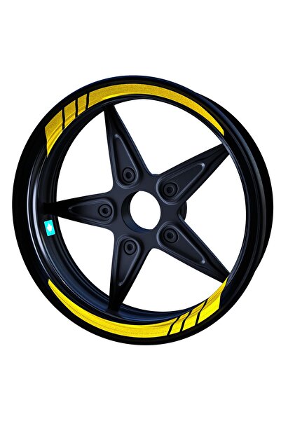Çınar Extreme Floresan Sarı Moto GP İç Jant Şeridi Sticker Çınar Extreme - 07...