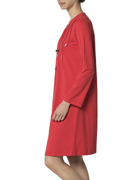 Doremi Long Sleeve Combed Cotton Nightgown