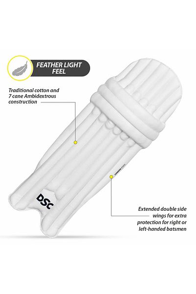DSC Condor Atmos Cricket Batting Legguard Mens Right (Multicolor) | Leather | PVC