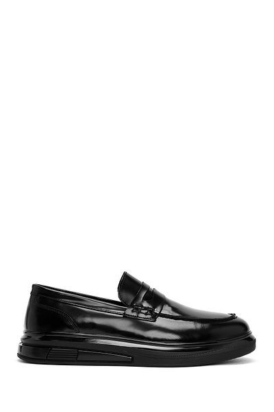 Derimod Black Leather Men's Loafer - Casual 24WFD 661522