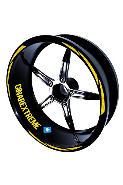 Çınar Extreme 3 Parça Tasarımlı Jant Şeridi Sticker Reflektif, Floresan, Özel...