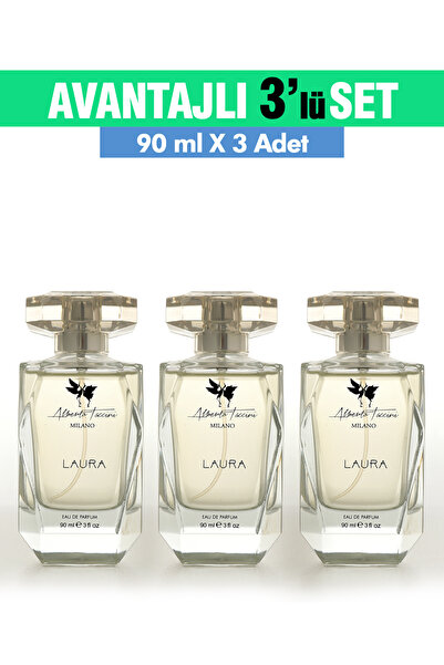 Alberto Taccini 3'Lü Set Alberto Taccini Laura Kadın Parfümü - 90 ml