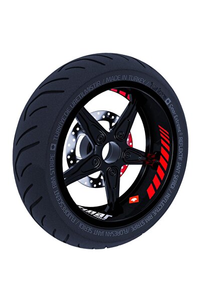 Çınar Extreme Gp Racing Reflektif Kırmızı İç Jant Şeridi Sticker Çınar Extrem...