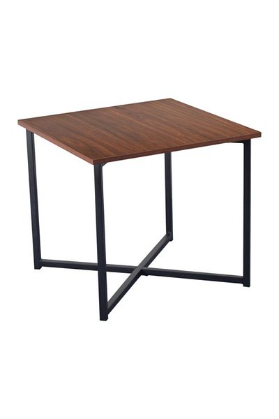 micasa Melamine Top Square Shaped Table CJ-23103C WALNUT