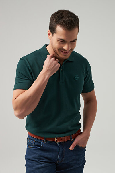 D'S Damat Μπλουζάκι με κέντημα με λαιμόκοψη από 100% βαμβάκι με κανονική εφαρ...