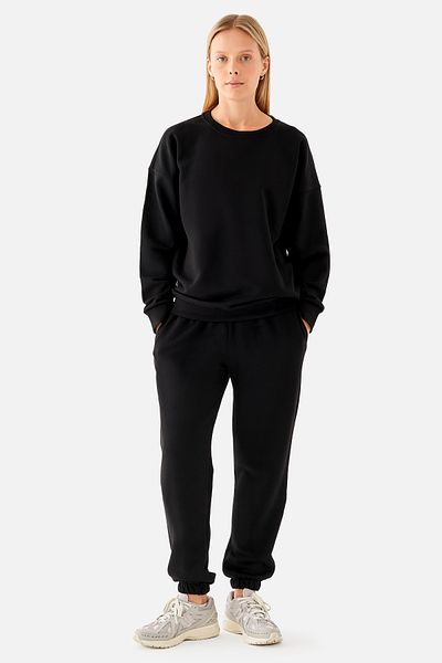Superstacy Mia Oversize Black Jogger Sweatpants