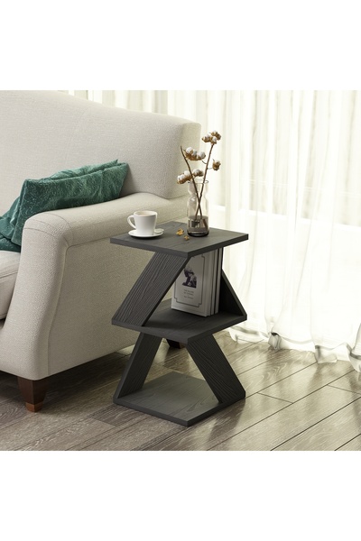İNARCH DİZAYN Albeni Z Tasarım 3 Katlı Minimalist Yan Sehpa - Modern Sehpa, A...