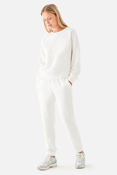 Superstacy Mia Oversize Cream Jogger Sweatpants