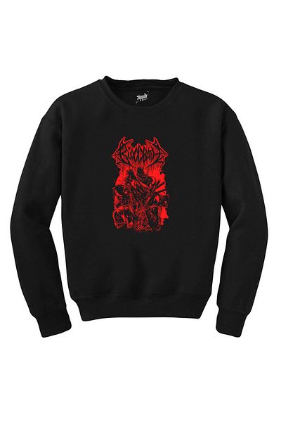 wuqhu Bloodbath Join Black Sweatshirt