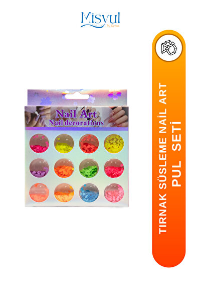 Tırnak Süsleme Pul Seti Nail Art Protez Tırnak Süsleme Pul Set
