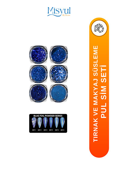 Misyul Tırnak Süsleme Pul Sim Seti Nail Art Protez Tırnak Süsleme