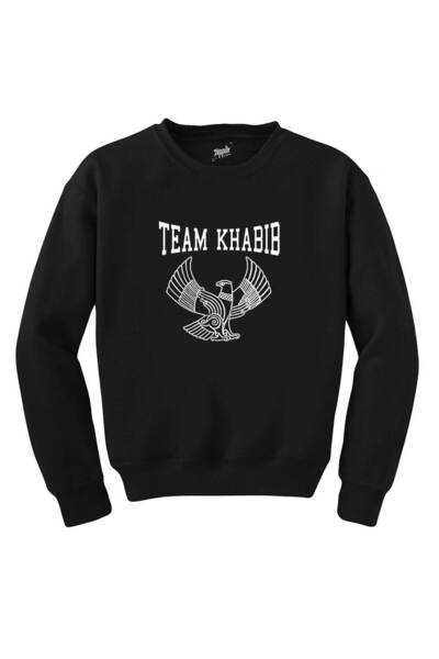 WAKHA سويت شيرت أسود أساسي لفريق Khabib Nurmagomedov
