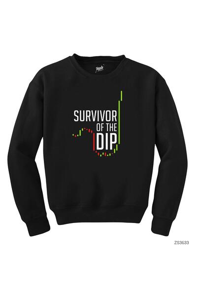 WAKHA سويت شيرت أسود عميق للعملات المشفرة