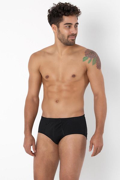 Doremi 100% Natural Cotton Comfortable Combed Cotton Men's Classic Anti-Sweat Slip Briefs
