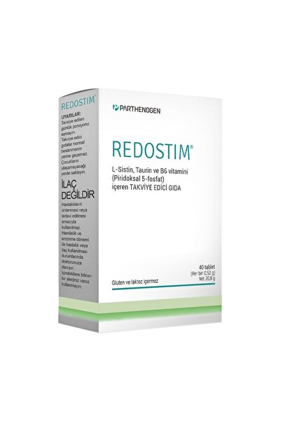 Partogen Redostim L-Sistin, Taurin, B6 Vitamini (Pridoksal 5-Fosfat) İçeren T...