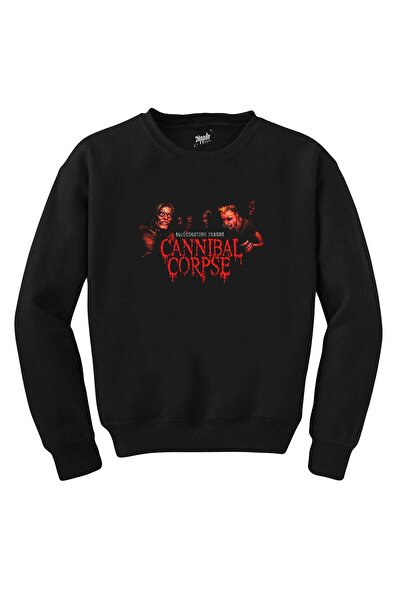 WAKHA سويت شيرت أسود من نوع Cannibal Corpse Evisceration Plague