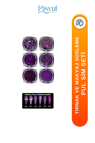 Misyul Tırnak Süsleme Pul Sim Seti Nail Art Protez Tırnak Süsleme