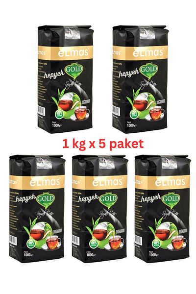 Elmas Çay Gold Tirebolu Black Bulk Tea 1000 g X 5 Packs