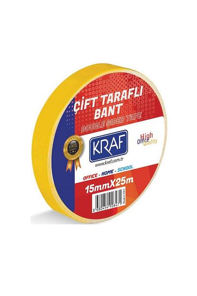 KRAF 100 Τεμάχια 15 Μm X 25 Μέτρα Ταινία Διπλής Όψης
