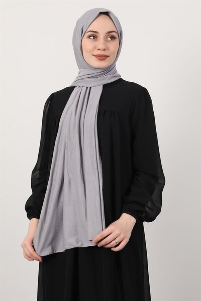 TRENDY Penye Gri şal Kaliteli Kumaş Her Mevsim Kullanıma Uygun
