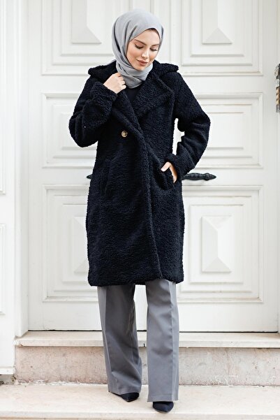 Bestenur Șapcă de pluș Hijab Duha 1218 - Negru