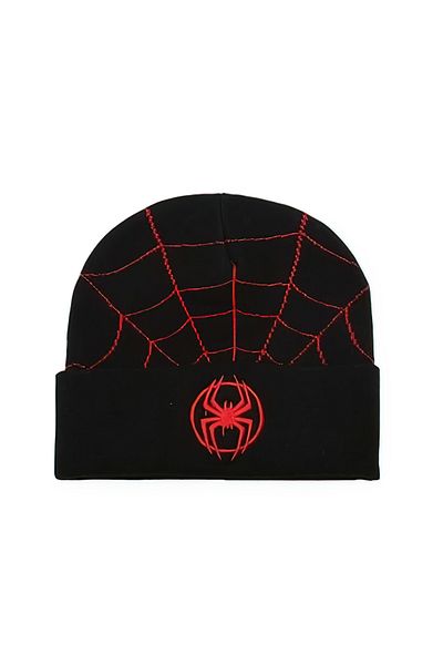 FG KONNİCHİWA Spider-Man Spider Web Logo - Personality Beanie Trendy Fashion